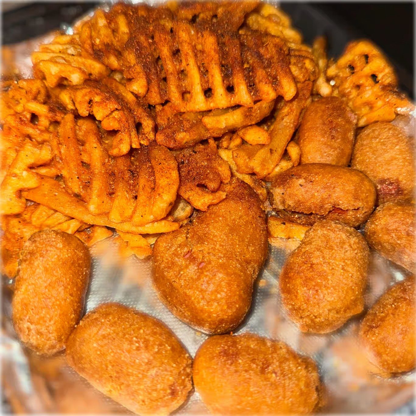 Mini Corn Dogs Basket.