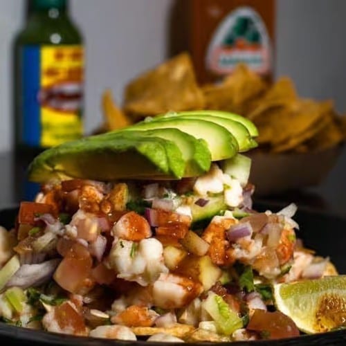 Tostada De Ceviche.