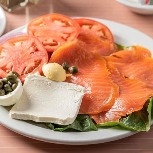 Smoked Salmon Plate.