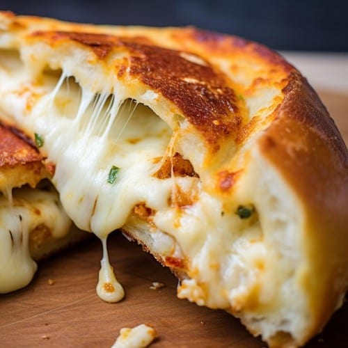 Cheese and Broccoli Calzone.