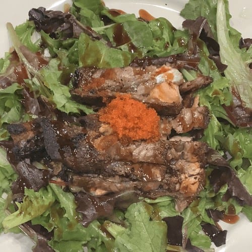 Salmon Skin Salad.