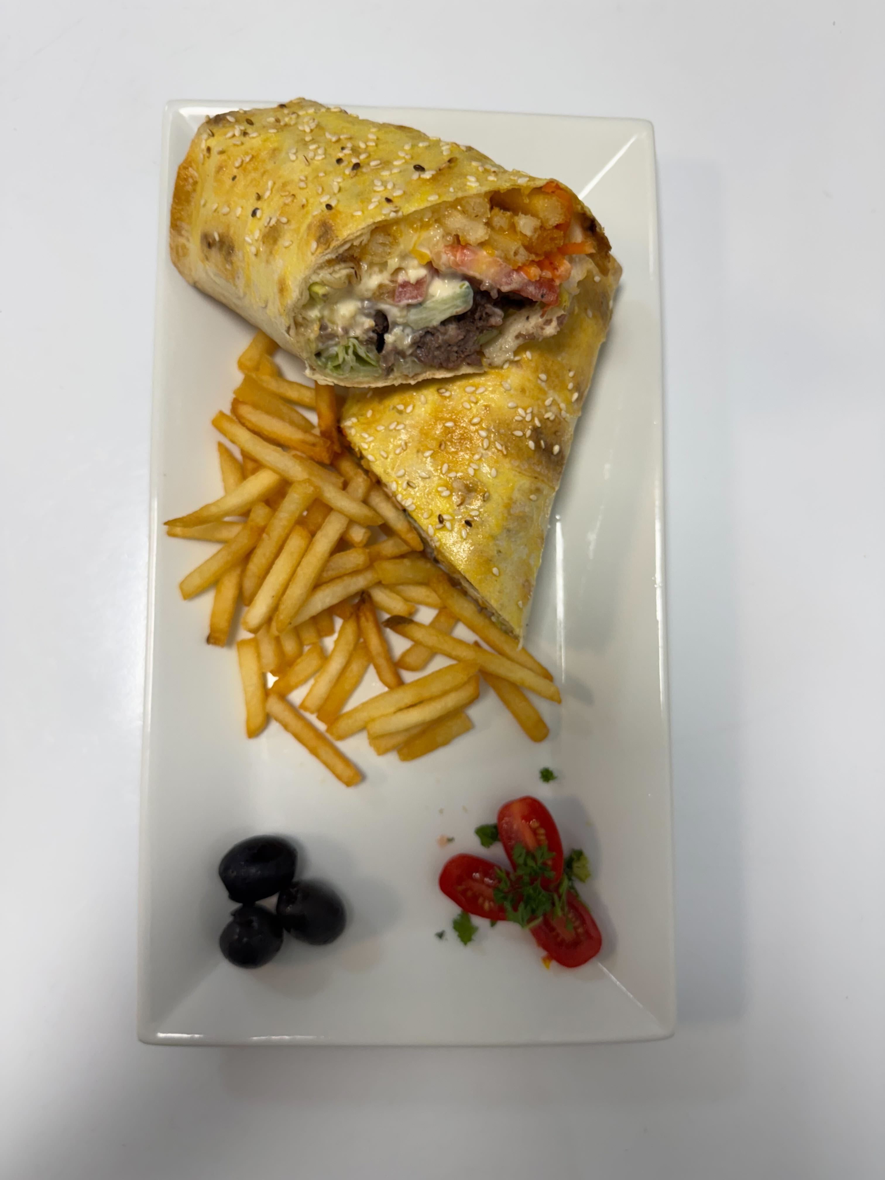 Baked Shawarma W/Fries.