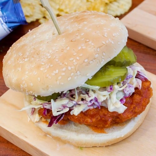 Smothered Chicken Sandwich.