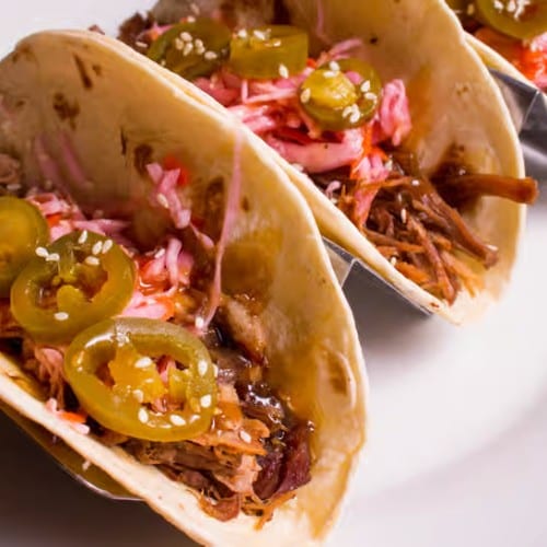Kalua Pua'a (Wild Boar) Tacos.