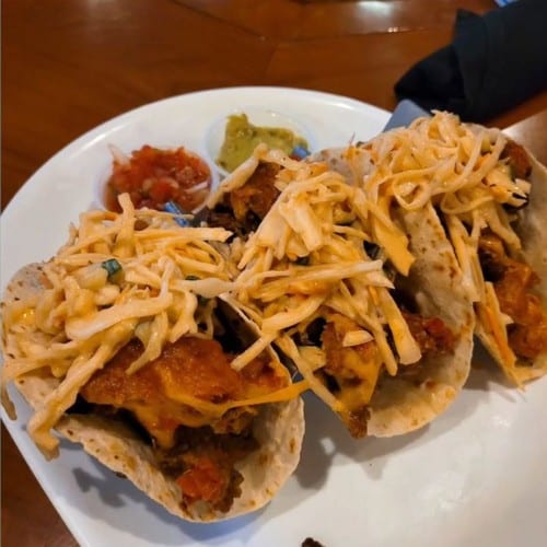 Spicy Grouper Tacos.