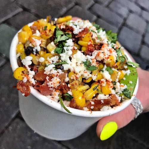 Roasted Street Corn in a Bowl.