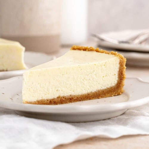 Creamy Vanilla Cheesecake.