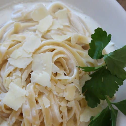 Fettuccini Alfredo.