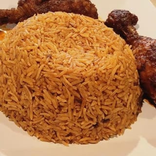 Small Jollof Rice With Meat