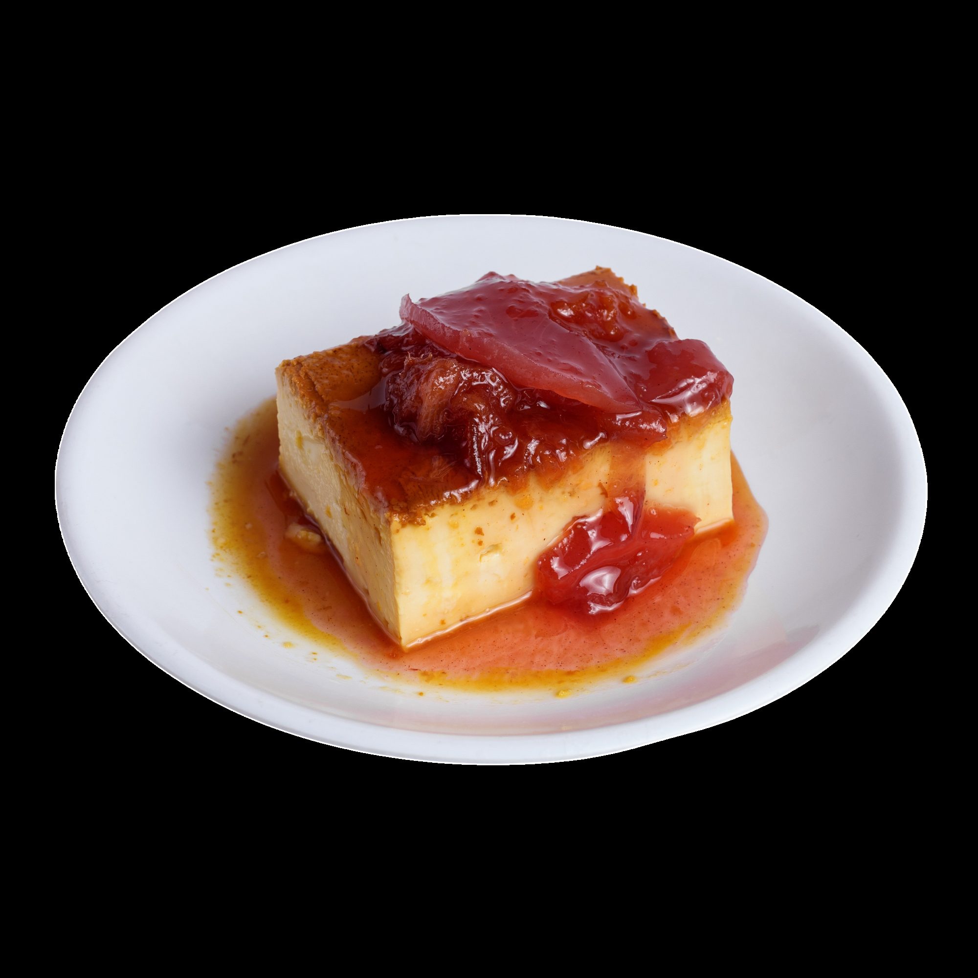 Flan (porcion).