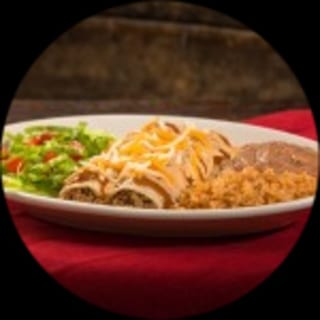  Beefy Corn Enchilada Plate