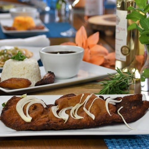 Bistec Empanizado Plate.