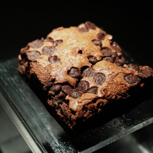 Choc Chip Brownie.