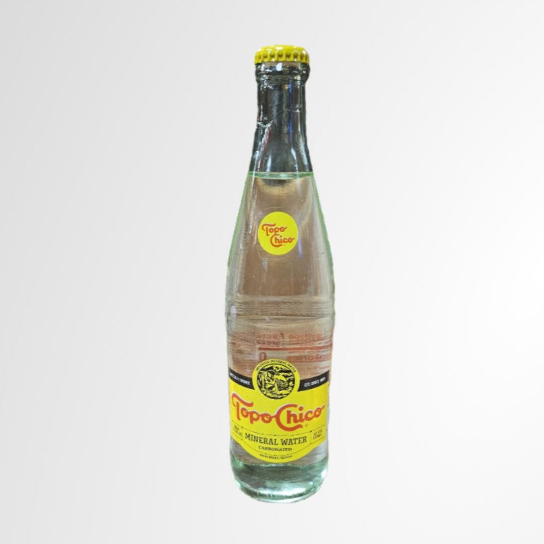 Topo Chico Mineral Water.
