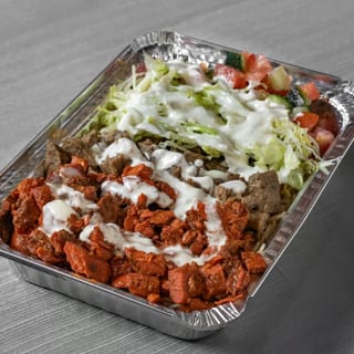 Mix Over Rice Platter  (Lamb and Chicken)