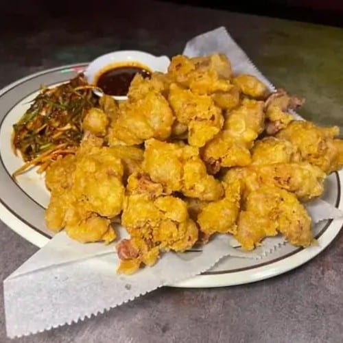 Fried Gizzard 닭똥집 튀김.