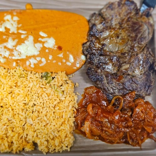 Beef Steak Ranchero.