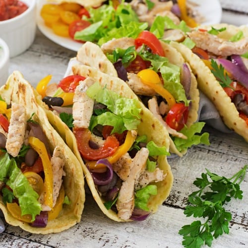 Blackened Chicken Tacos.