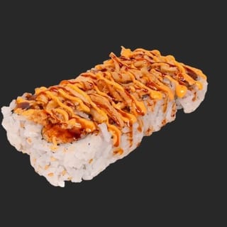 R17 Spicy Salmon Crunchy Roll/ Raw Fish