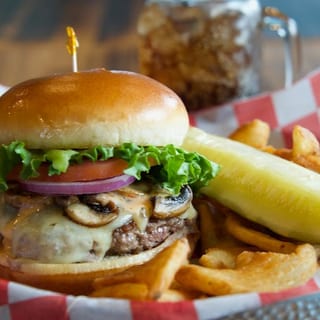 Mushroom Swiss Burger