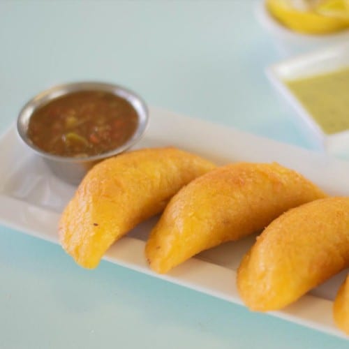  Rice, Beans & Sweet Plantains Empanada (Vegan).