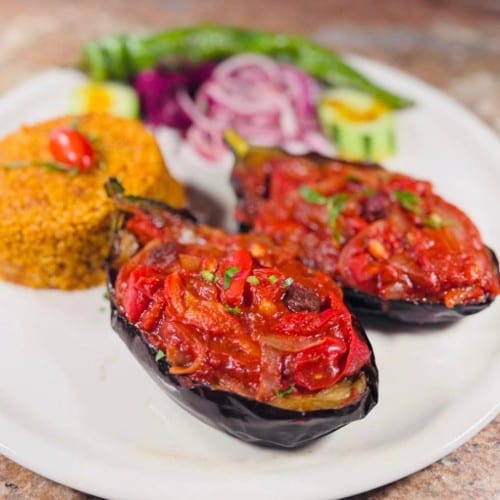 Stuffed Eggplant.