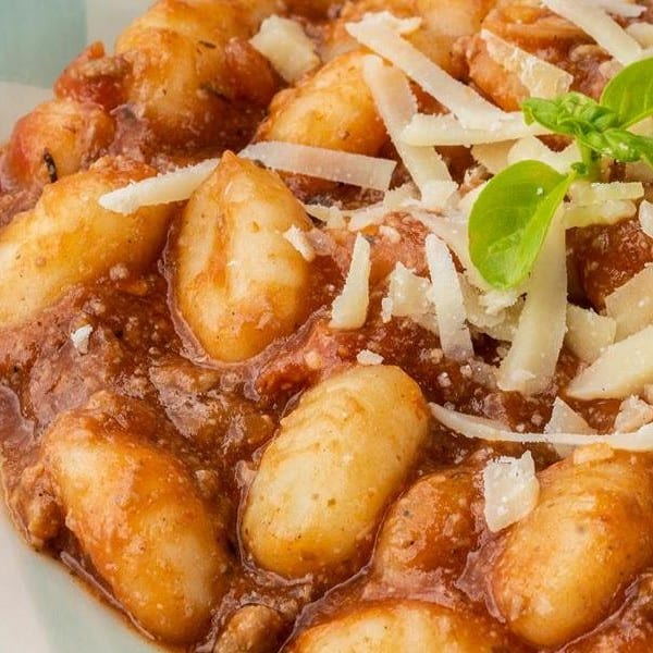 Gnocchi alla Bolognese Lunch.