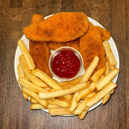 Chicken Tenders Platter / Tiras De Pollo.