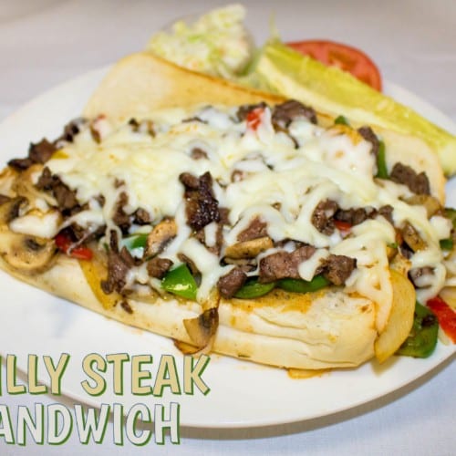 Philly Steak Sandwich Deluxe.