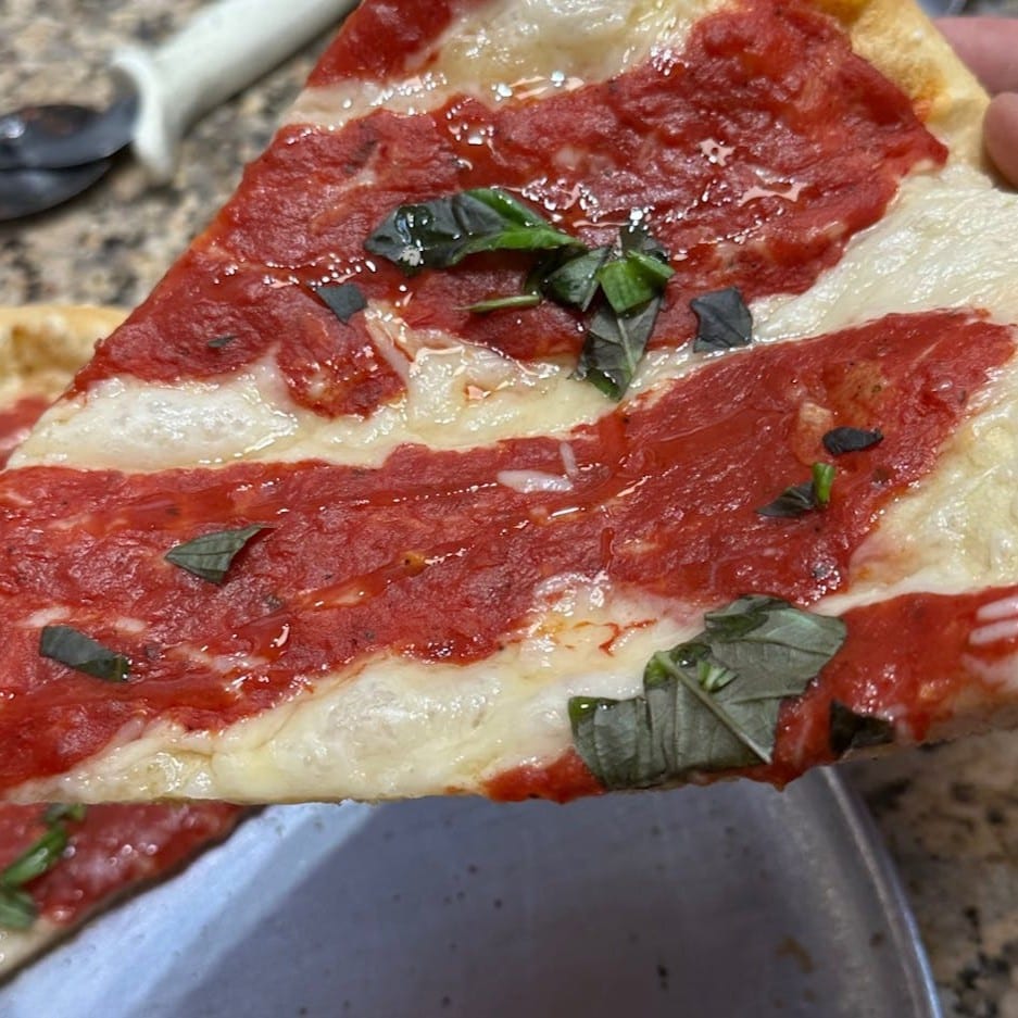 Vegan Margherita Pizza.