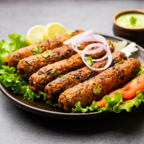 Chicken Seekh Kabab.