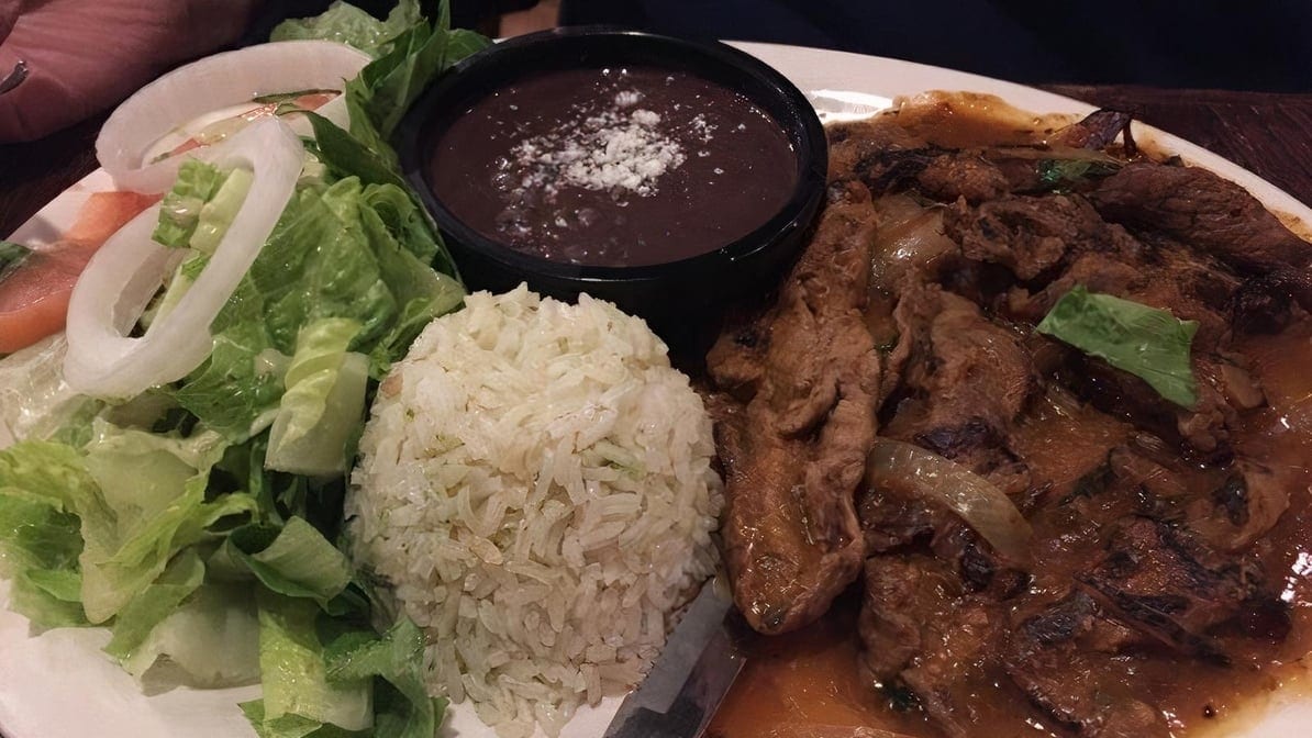 Bistec Ranchero Dinner.