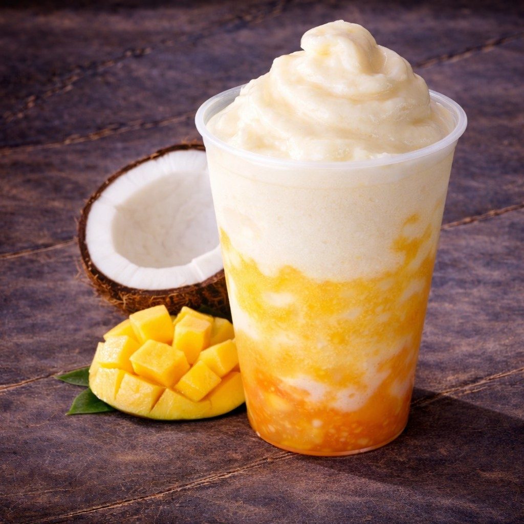 Coconut Mango Smoothie.