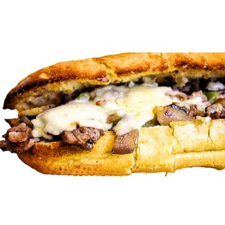 Philly Cheesesteak Sandwich With Fries