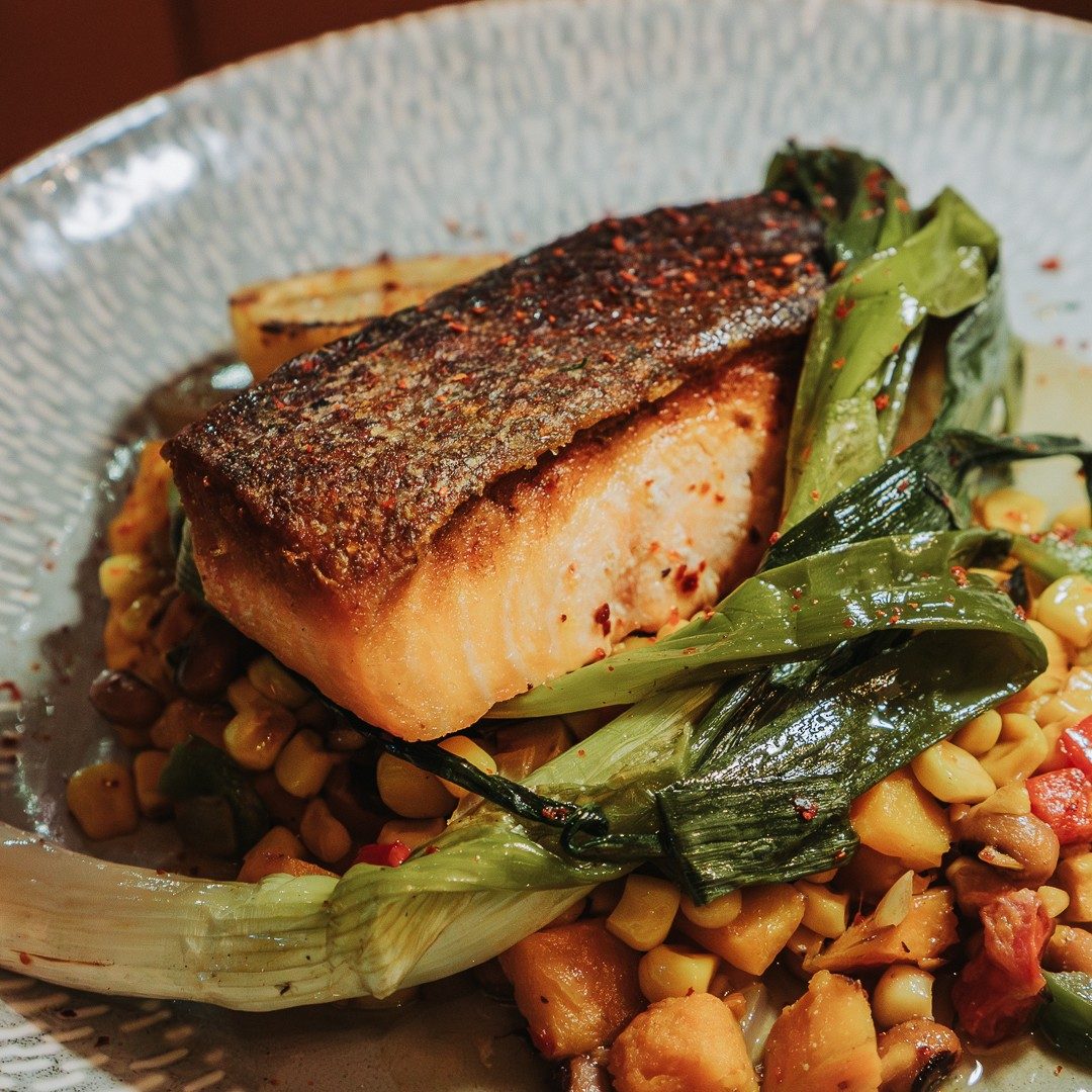 Honey Glazed Salmon.