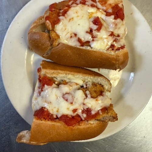 Eggplant Parmigiana Sub.