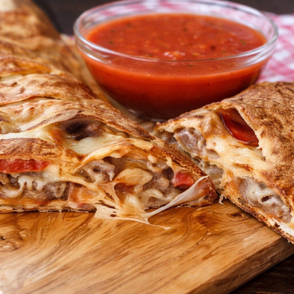 New York Sausage Stromboli.