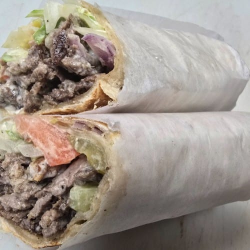 Beef Shawarma Sandwich.