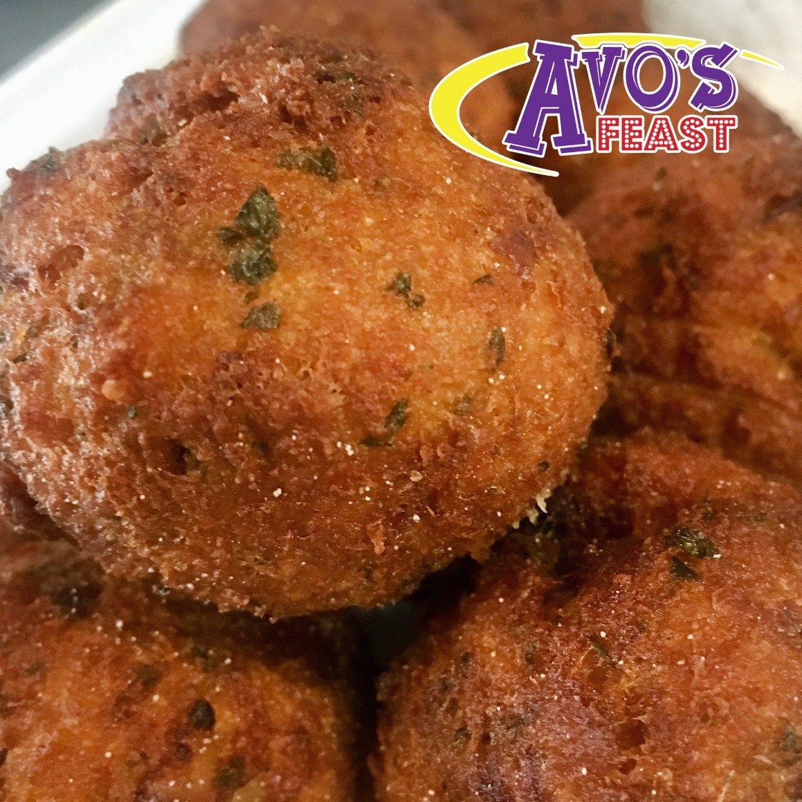 Avo's clam cakes.