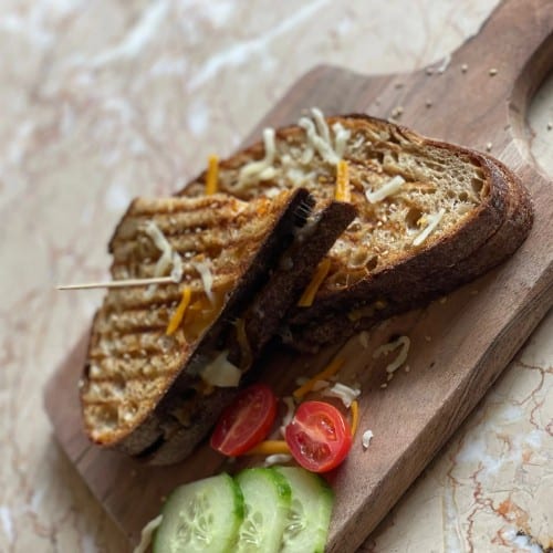 Grilled Cheese - American and Mozzarella.