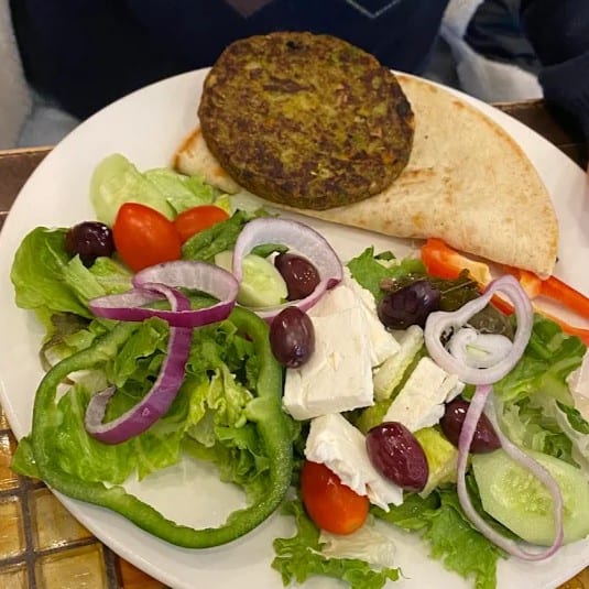 Garden Pita Burger.