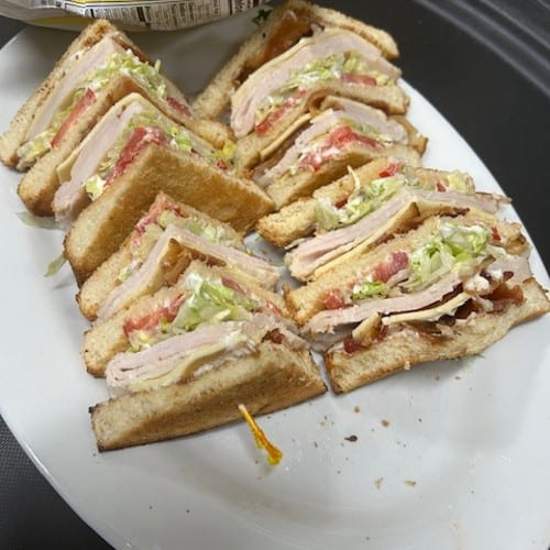 Turkey Club Sandwich.