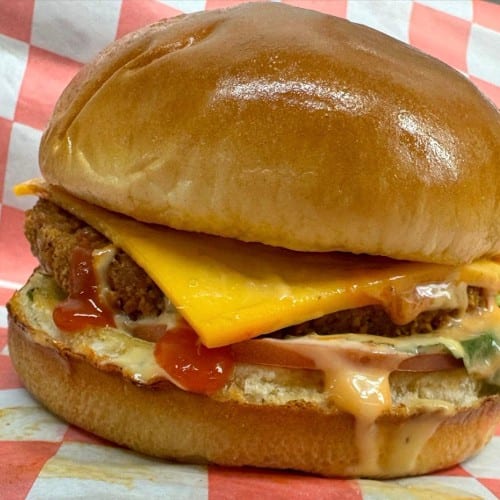 Spicy Chicken Burger.