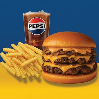 32 Double Smash Burger Combo