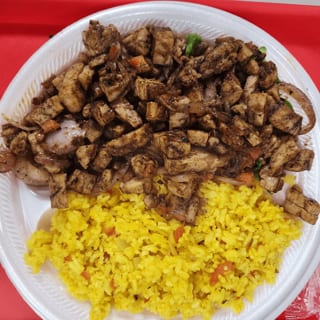 Chicken Shawarma Over Rice  