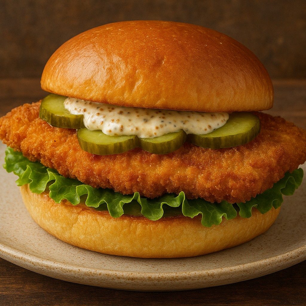 Schnitzel Sandwich.