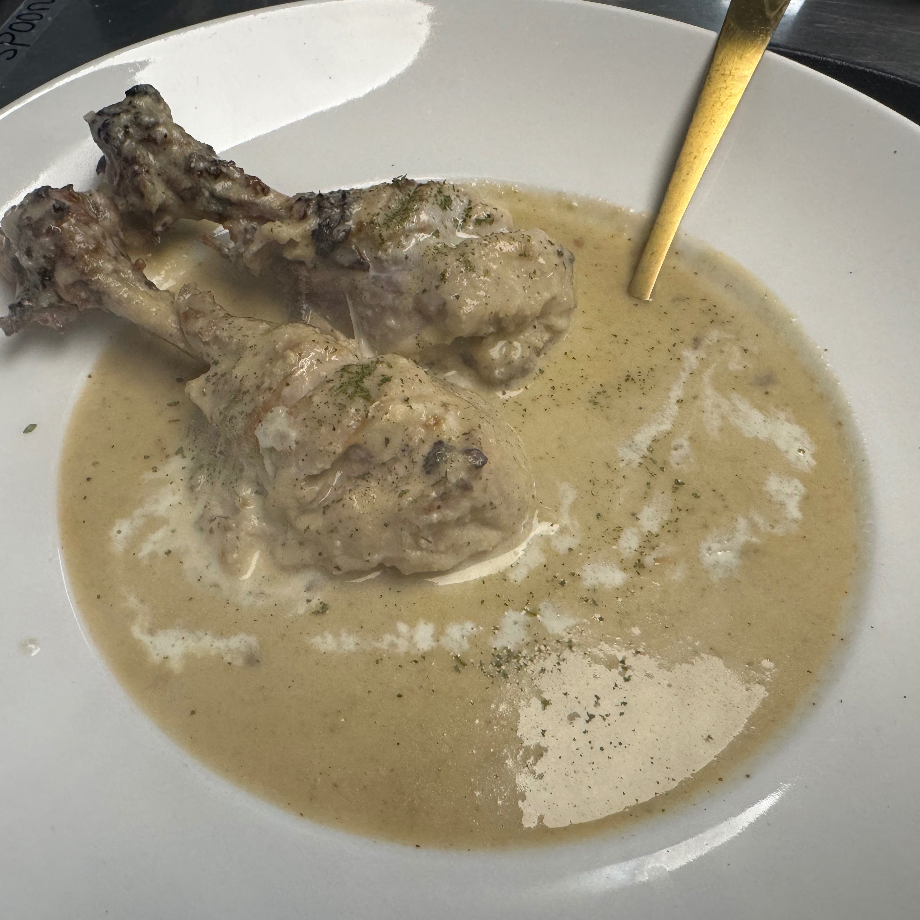 Methi Chicken curry with bone.