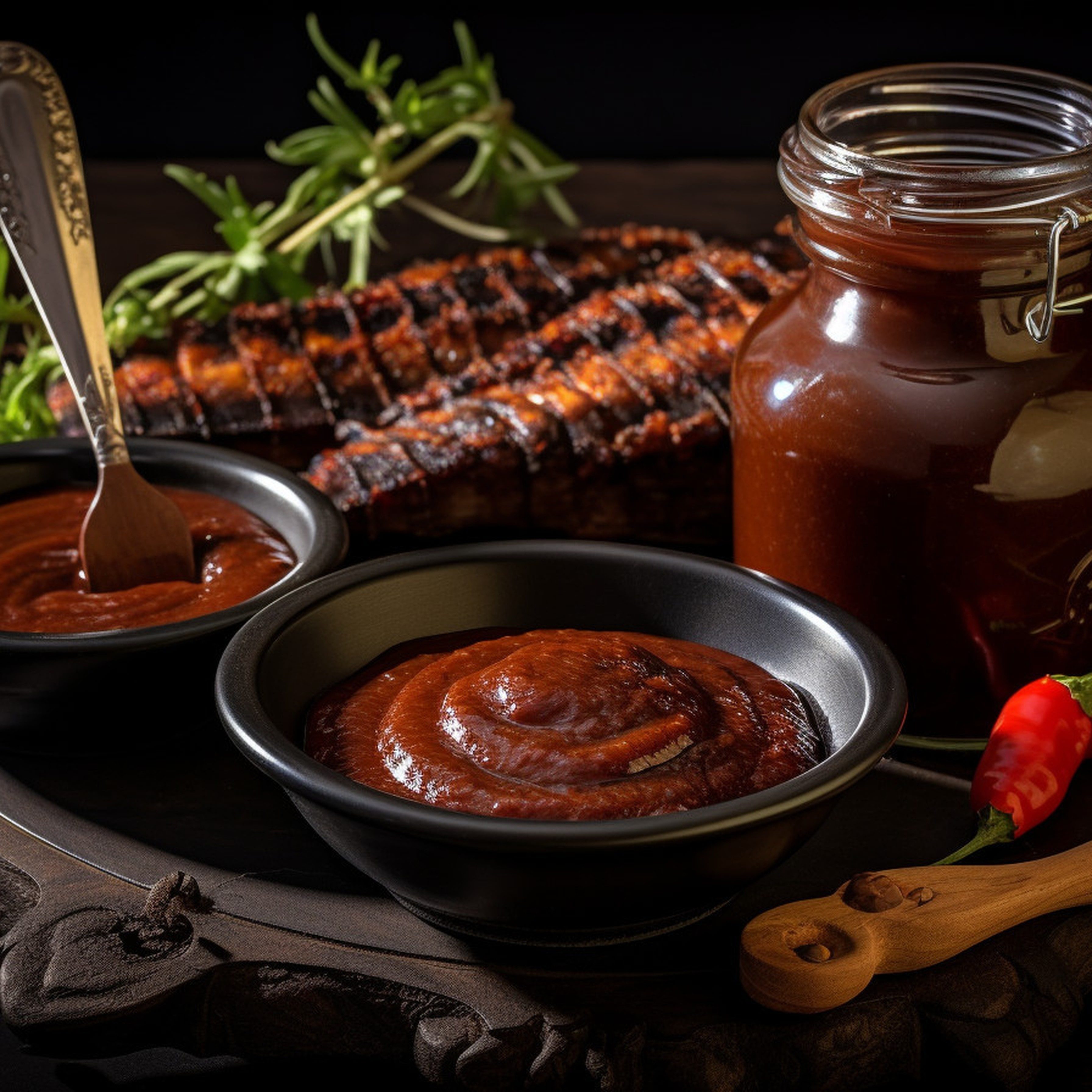 Pomegranate BBQ Sauce.