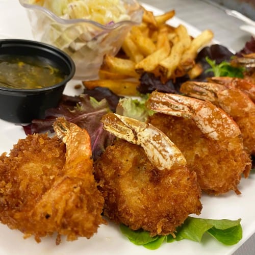 Coconut Shrimp Appetizer.