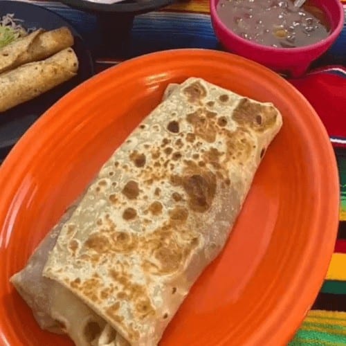 Machaca and Egg Burrito.